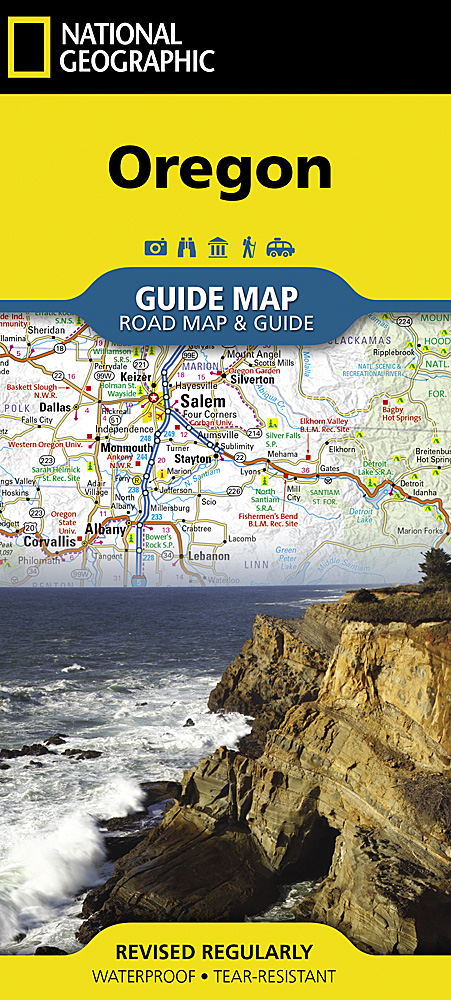 Online bestellen: Wegenkaart - landkaart State Guide Map Oregon | National Geographic