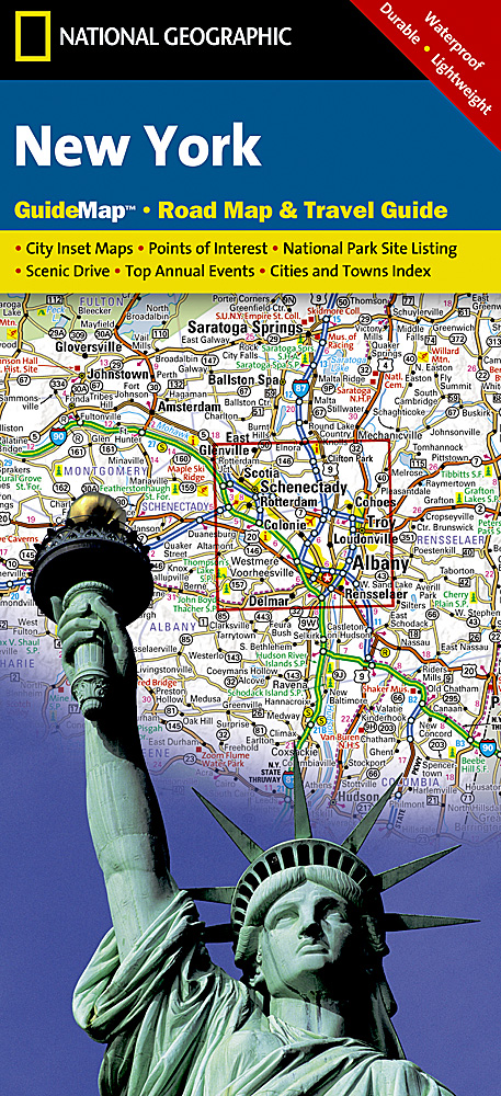 Online bestellen: Wegenkaart - landkaart State Guide Map New York | National Geographic