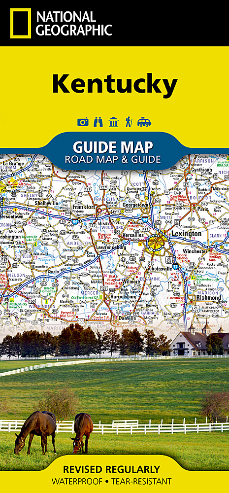 Online bestellen: Wegenkaart - landkaart State Guide Map Kentucky | National Geographic