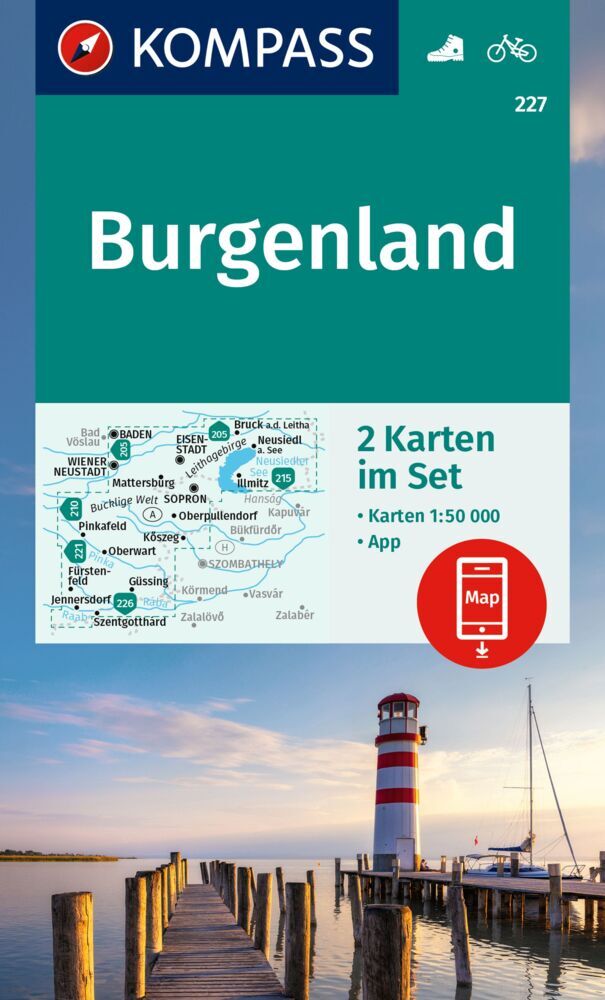 Wandelkaart 227 Burgenland | K…