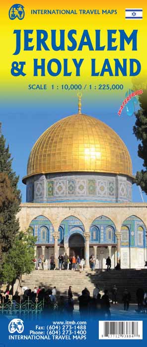 Online bestellen: Stadsplattegrond Jerusalem & Holy Land - Jeruzalem en Noord Israël | ITMB