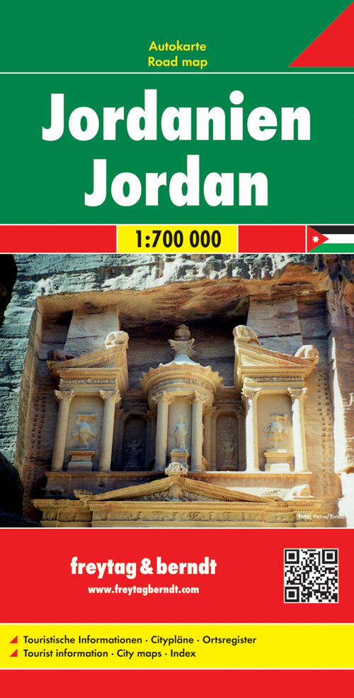 Online bestellen: Wegenkaart - landkaart Jordanië - Jordaniën | Freytag & Berndt