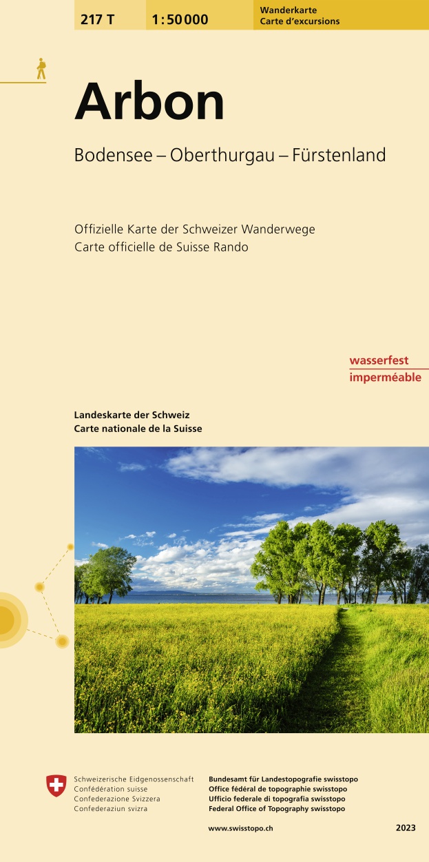 Online bestellen: Wandelkaart 217T Arbon | Swisstopo