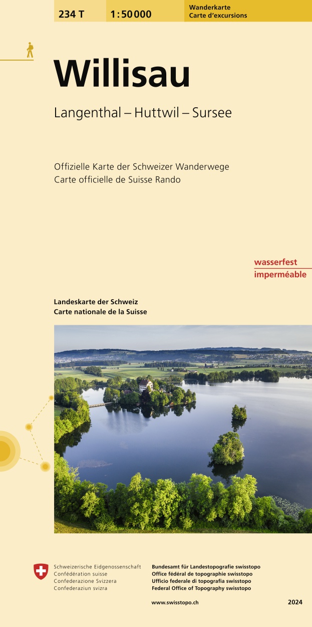 Online bestellen: Wandelkaart 234T Willisau | Swisstopo