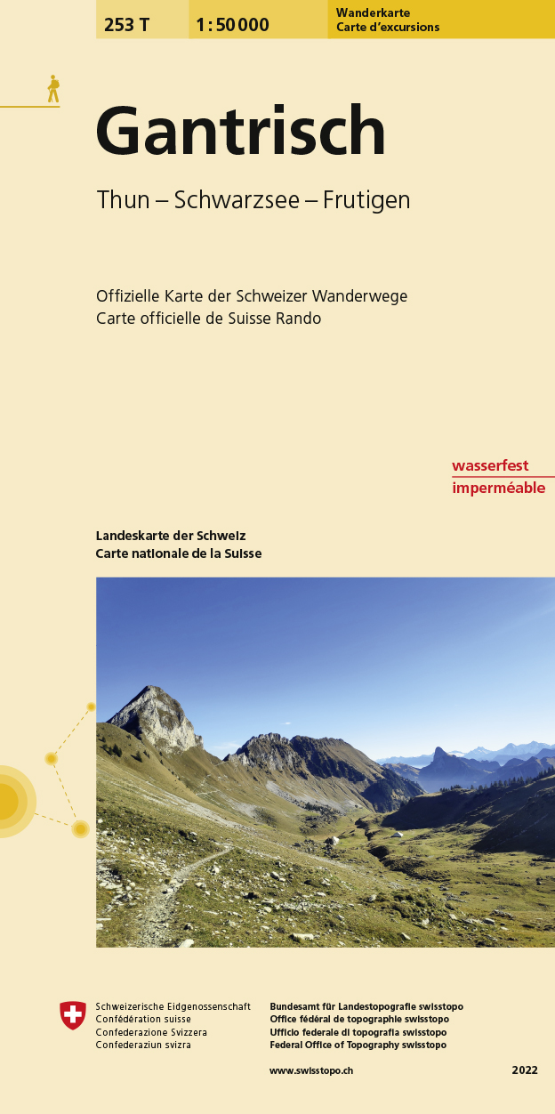 Online bestellen: Wandelkaart 253T Gantrisch | Swisstopo