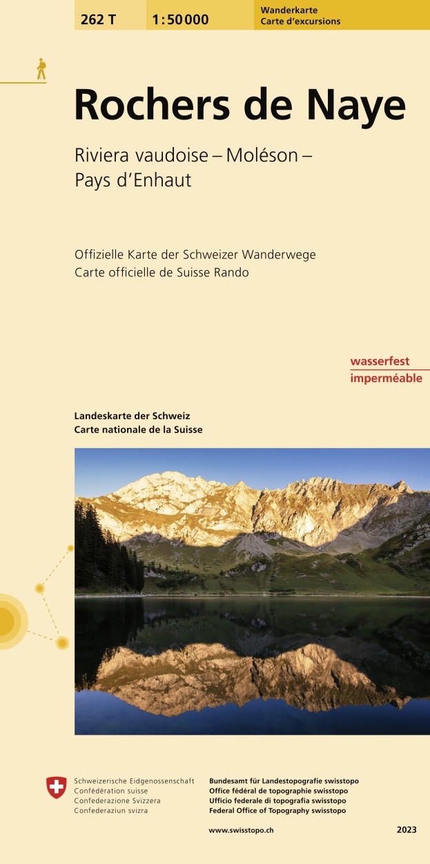 Online bestellen: Wandelkaart 262T Rochers de Naye | Swisstopo