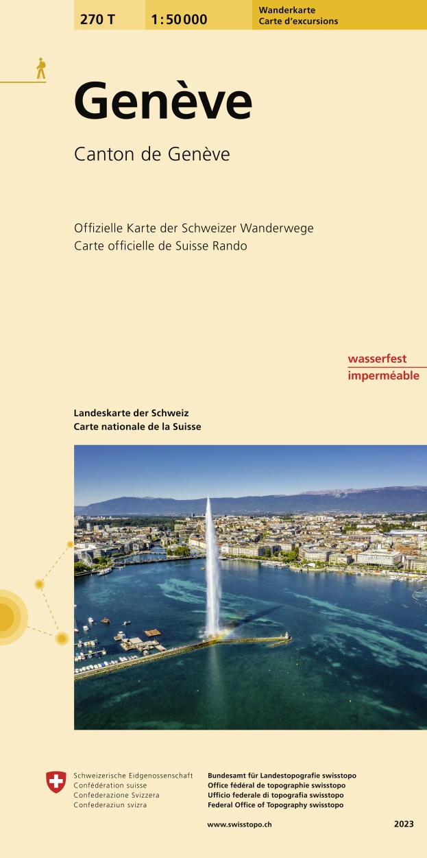 Online bestellen: Wandelkaart 270T Genève | Swisstopo