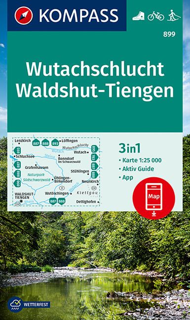 Wandelkaart 899 Wutachschlucht…