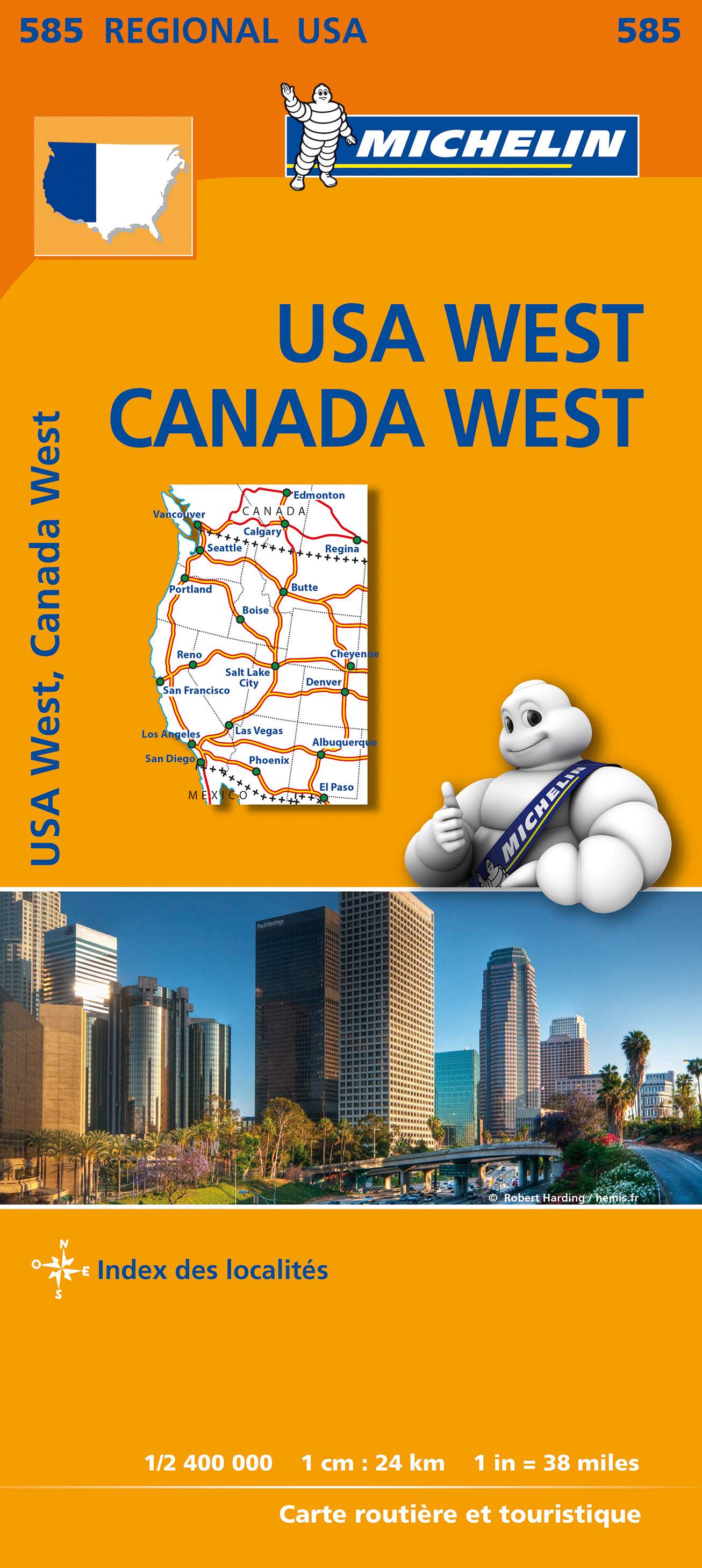 Online bestellen: Wegenkaart - landkaart 585 Western USA - Western Canada | Michelin