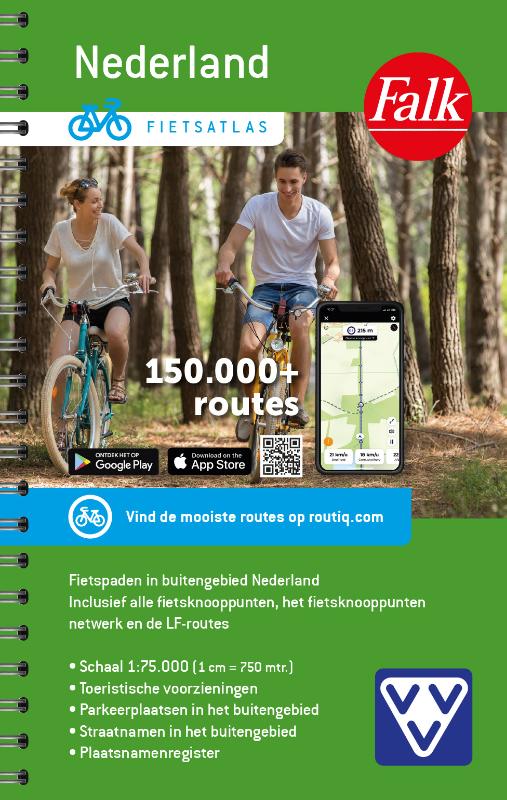 Online bestellen: Fietsatlas Nederland | Falk