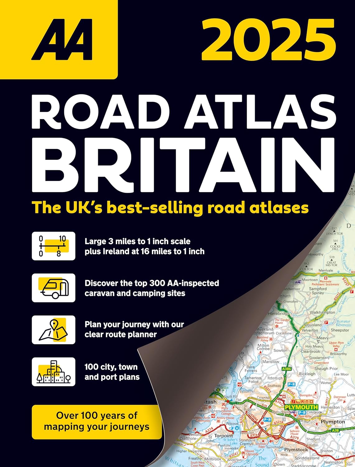 Online bestellen: Wegenatlas Road Atlas Britain 2025 - A4 | AA Publishing