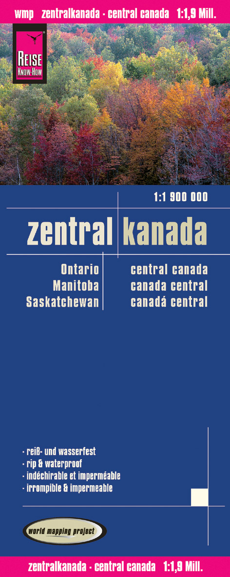 Online bestellen: Wegenkaart - landkaart Zentral Kanada - Centraal Canada | Reise Know-How Verlag