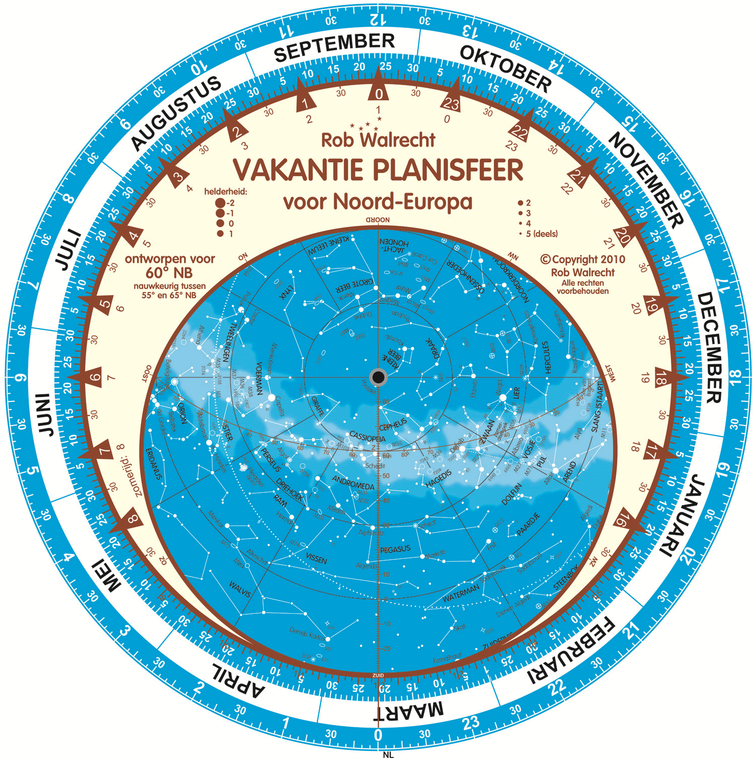 Sterrenkaart - Planisfeer Vaka…