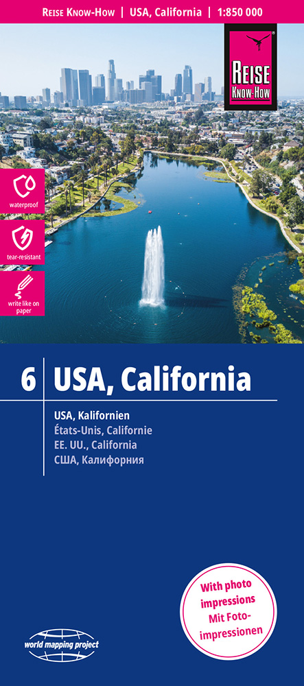 Online bestellen: Wegenkaart - landkaart 6 USA Kalifornien - Californië | Reise Know-How Verlag