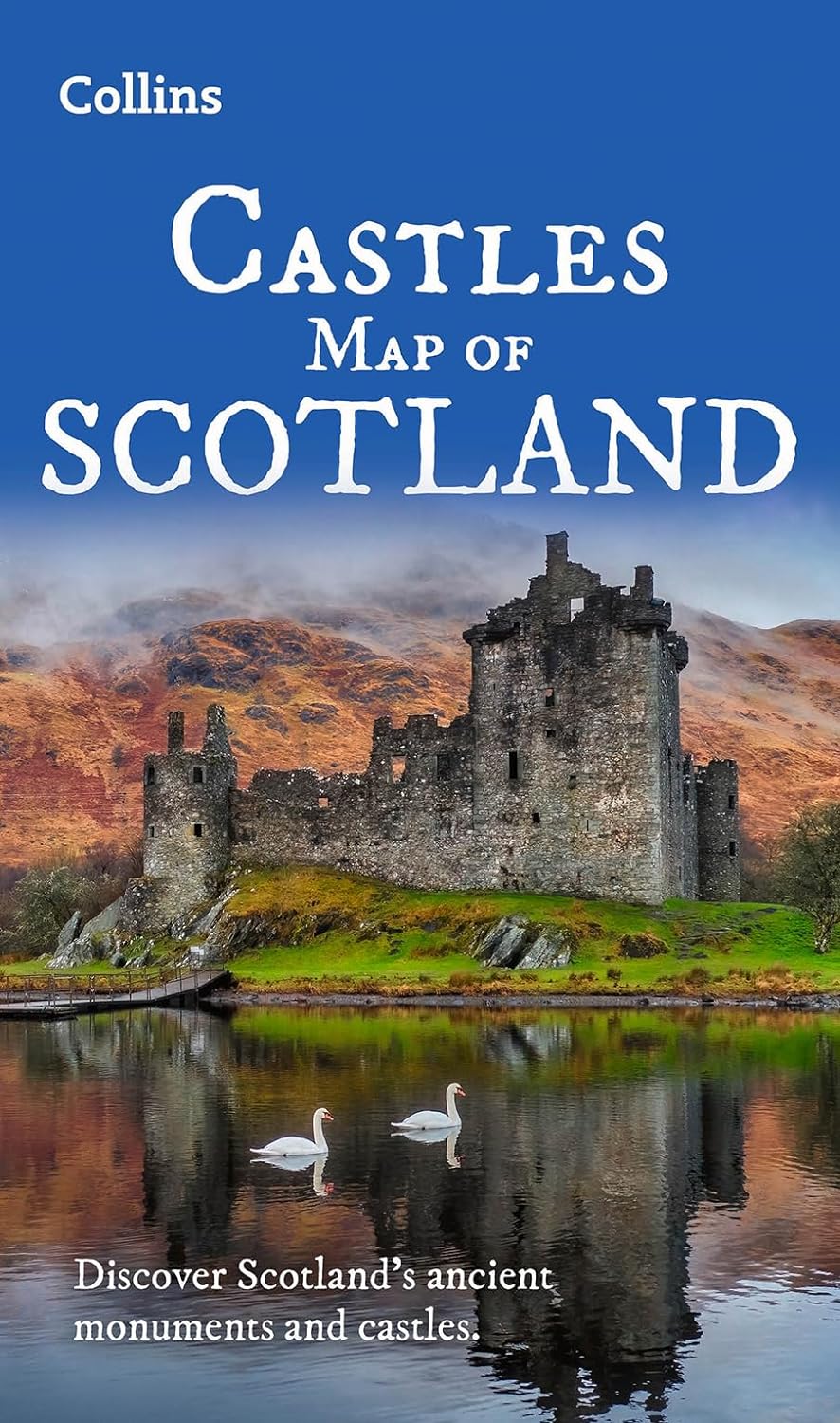 Online bestellen: Wegenkaart - landkaart Castles map of Scotland - Schotland kastelen | Collins