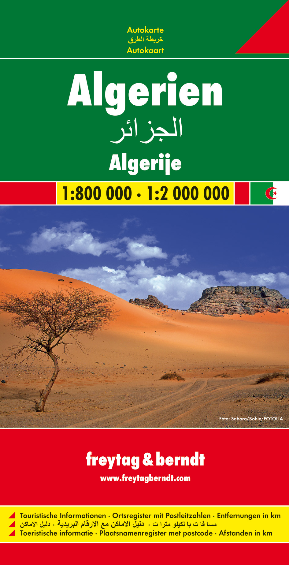 Online bestellen: Wegenkaart - landkaart Algerien - Algerije | Freytag & Berndt